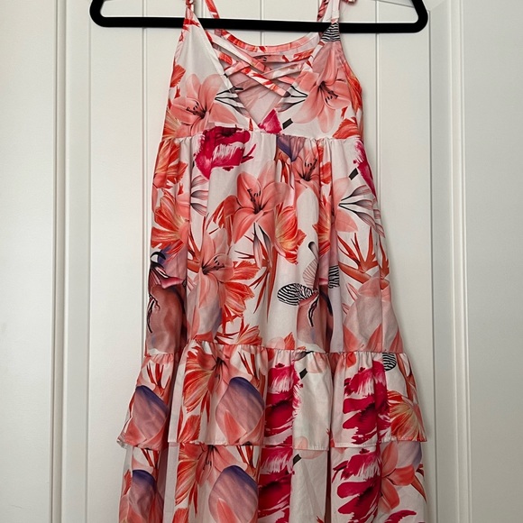 Mia Belle Ruffle sleeve Maxi Dress Size 6- worn once! - Picture 5 of 6